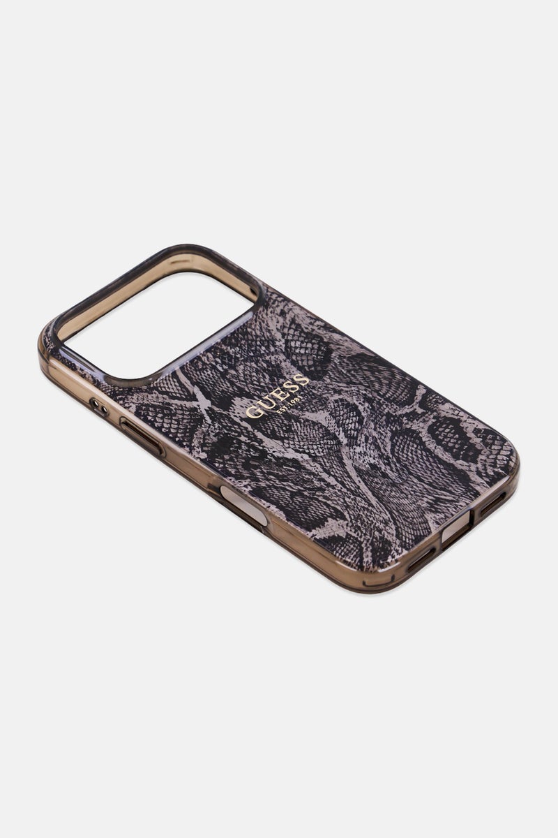 GUESS iPhone 17 Pro Python Pattern Compatible MagSafe Mobile Case, Multicolor - Image 4